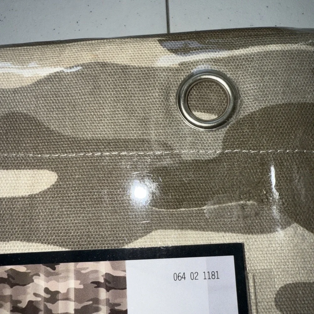 Shower Curtain Camouflage‎ 100% Cotton Target 72